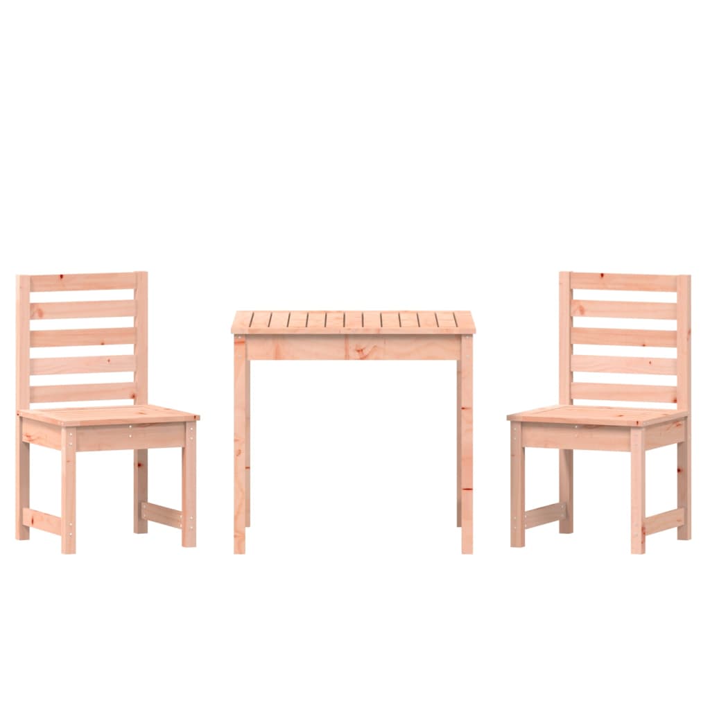 vidaXL 3 Piece Garden Bistro Set Solid Wood Douglas