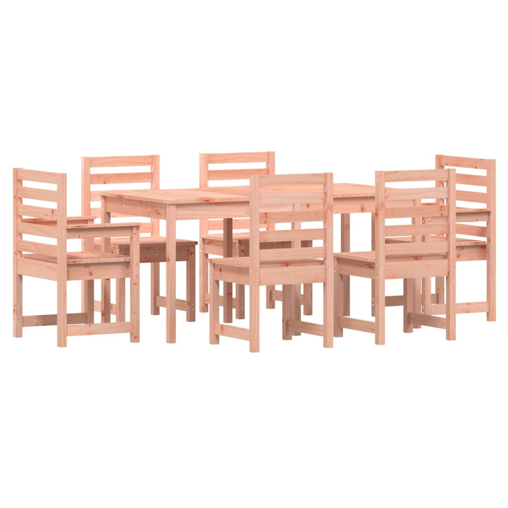 vidaXL 7 Piece Garden Dining Set Solid Wood Douglas