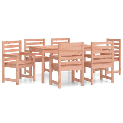 vidaXL 7 Piece Garden Dining Set Solid Wood Douglas