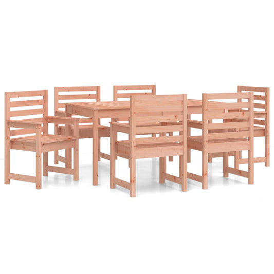 vidaXL 7 Piece Garden Dining Set Solid Wood Douglas