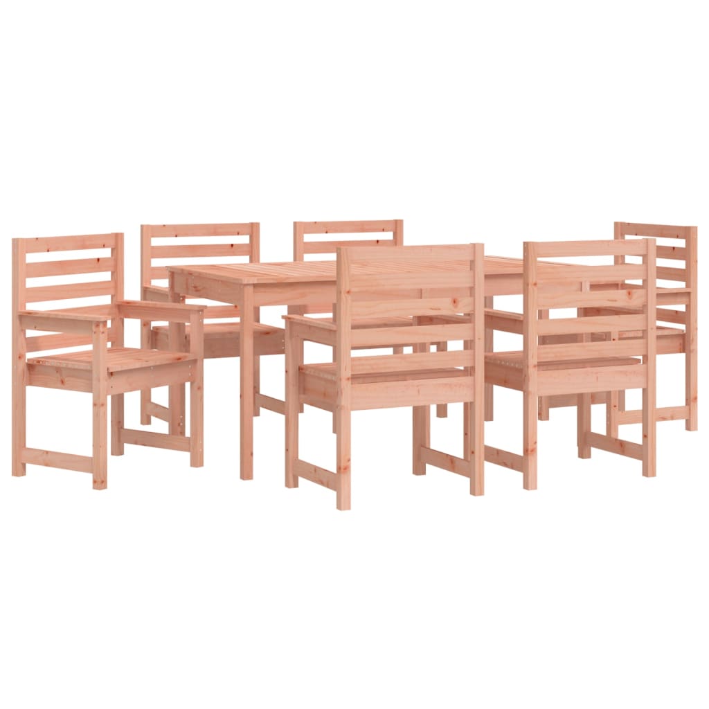 vidaXL 7 Piece Garden Dining Set Solid Wood Douglas