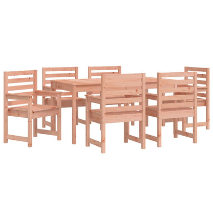 vidaXL 7 Piece Garden Dining Set Solid Wood Douglas