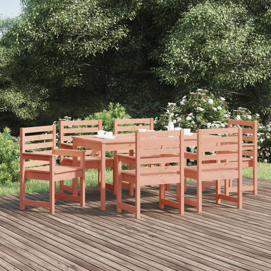 vidaXL 7 Piece Garden Dining Set Solid Wood Douglas