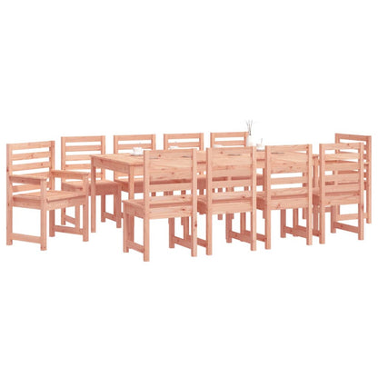 vidaXL 11 Piece Garden Dining Set Solid Wood Douglas