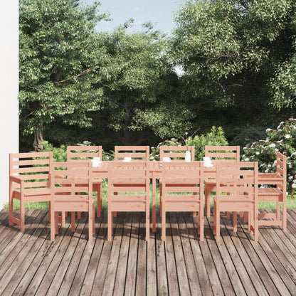 vidaXL 11 Piece Garden Dining Set Solid Wood Douglas