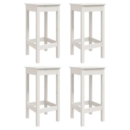 vidaXL 5 Piece Garden Bar Set White Solid Wood Pine