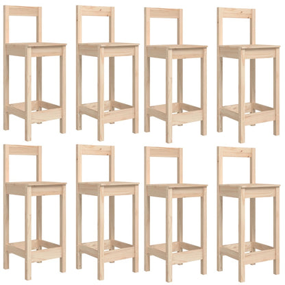 vidaXL 9 Piece Garden Bar Set Solid Wood Pine
