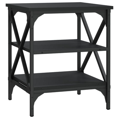 vidaXL Side Tables 2 pcs Black 40x42x50 cm Engineered Wood