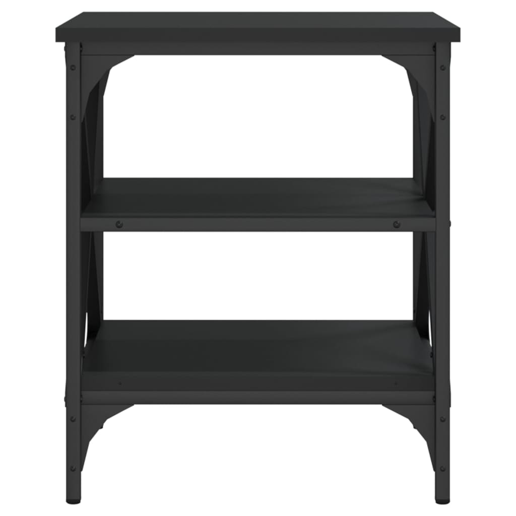 vidaXL Side Tables 2 pcs Black 40x42x50 cm Engineered Wood