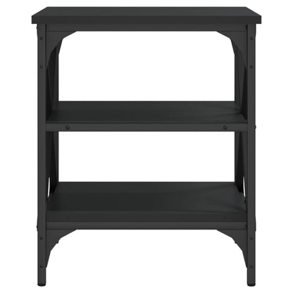 vidaXL Side Tables 2 pcs Black 40x42x50 cm Engineered Wood