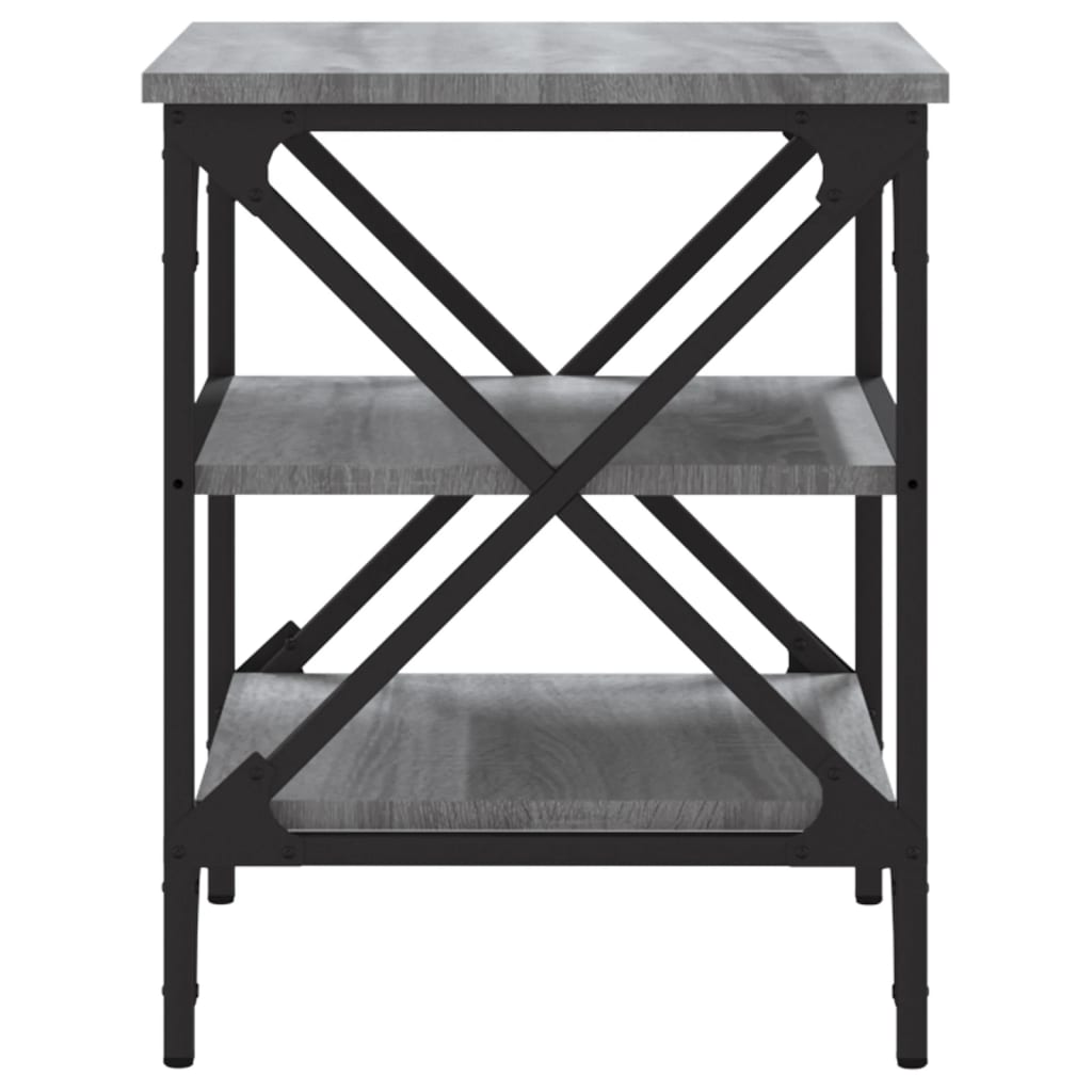 vidaXL Side Table Grey Sonoma 40x42x50 cm Engineered Wood