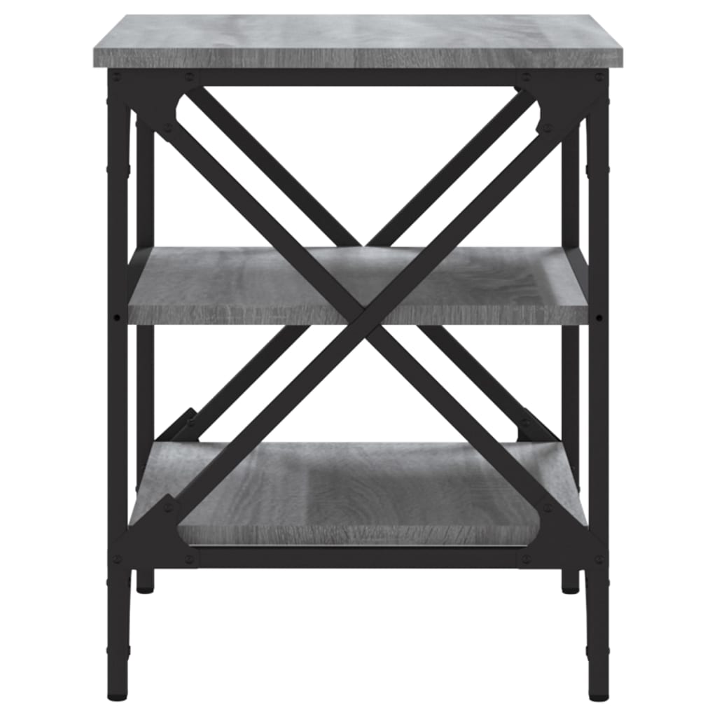 vidaXL Side Tables 2 pcs Grey Sonoma 40x42x50 cm Engineered Wood