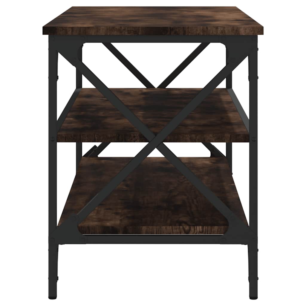 vidaXL TV Cabinet Smoked Oak 100x40x50 cm Engineered Wood