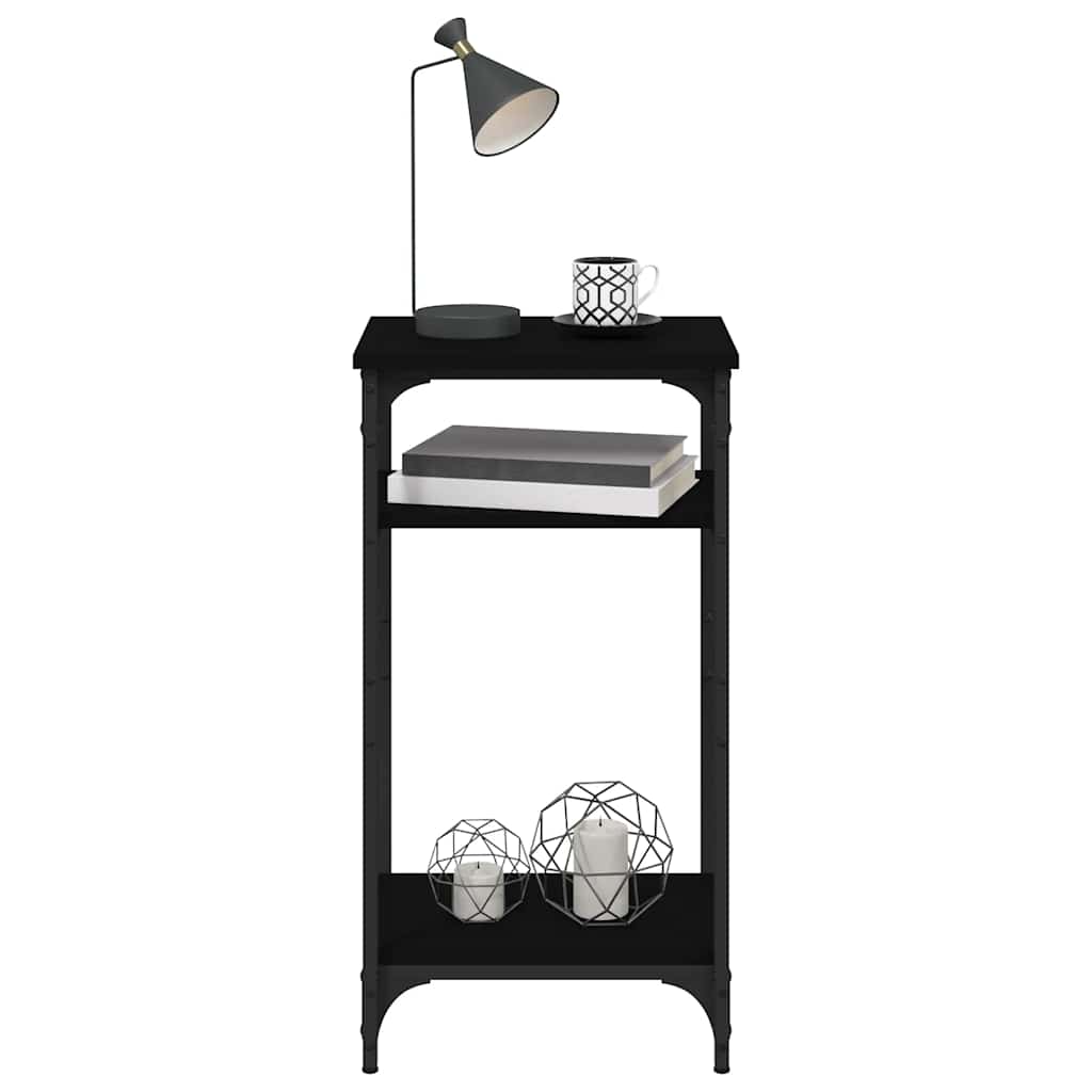 vidaXL Side Table | Black | Engineered wood | Small | Adjustable Feet