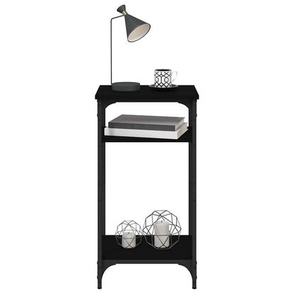 vidaXL Side Table | Black | Engineered wood | Small | Adjustable Feet