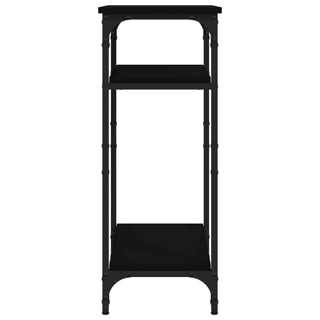 vidaXL Side Table | Black | Engineered wood | Small | Adjustable Feet