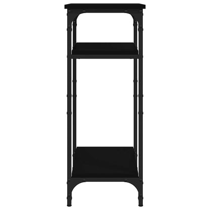 vidaXL Side Table | Black | Engineered wood | Small | Adjustable Feet