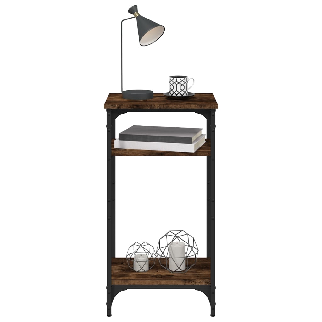 vidaXL Side Table Smoked Oak 40x30x75 cm Engineered Wood