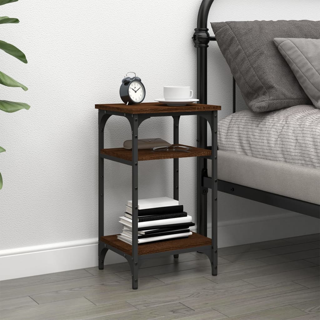 vidaXL Side Table Brown Oak 35x30x60 cm Engineered Wood