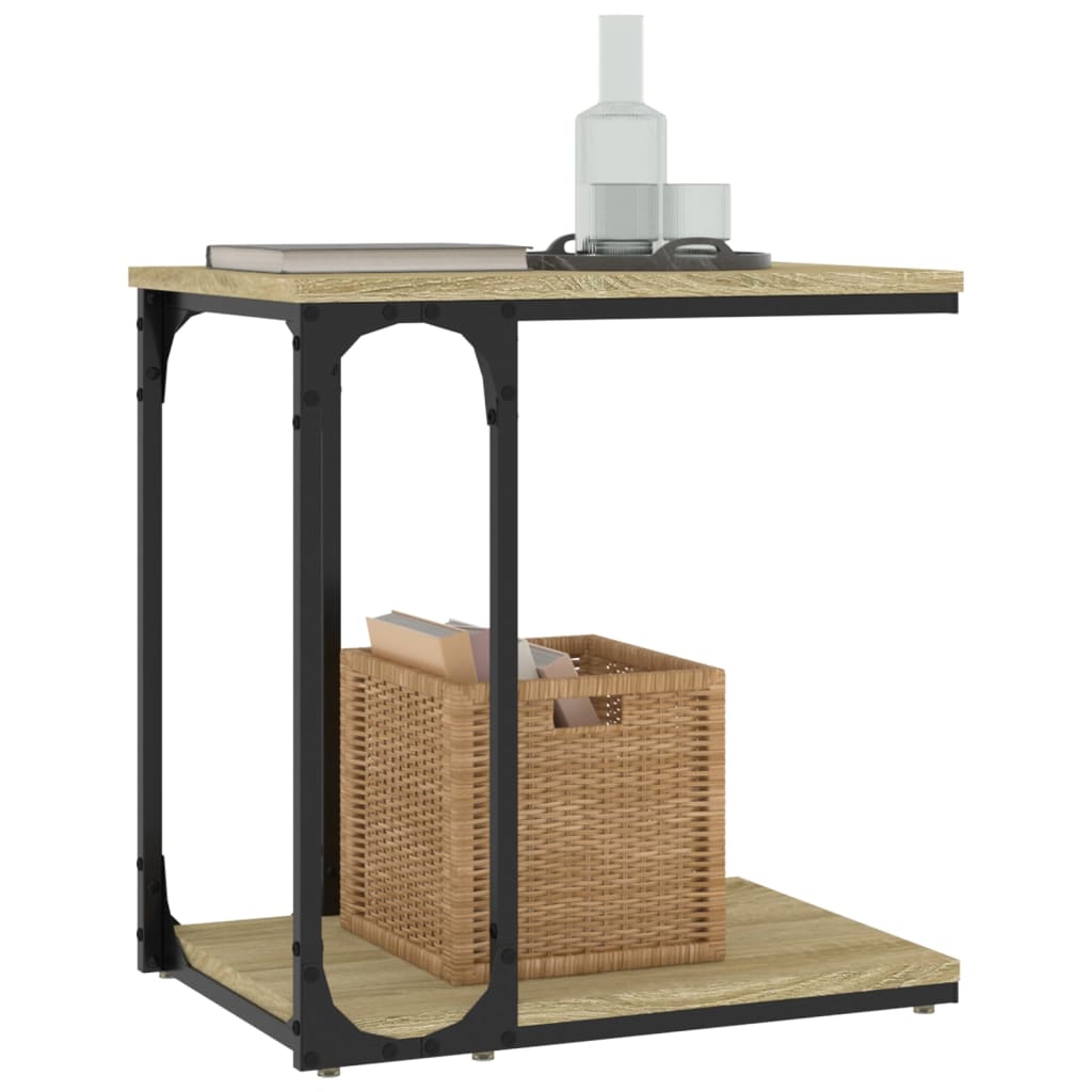 vidaXL Side Table Sonoma Oak 50x35x52 cm Engineered Wood