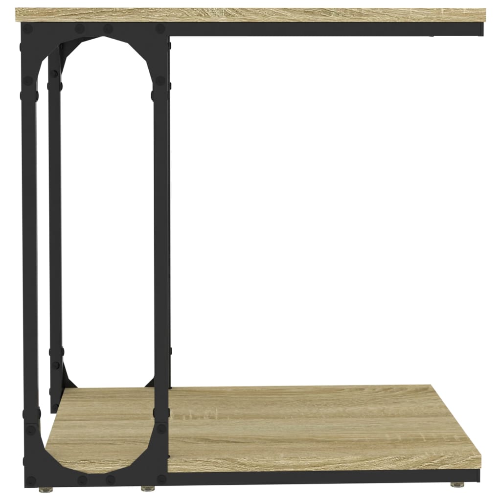 vidaXL Side Table Sonoma Oak 50x35x52 cm Engineered Wood