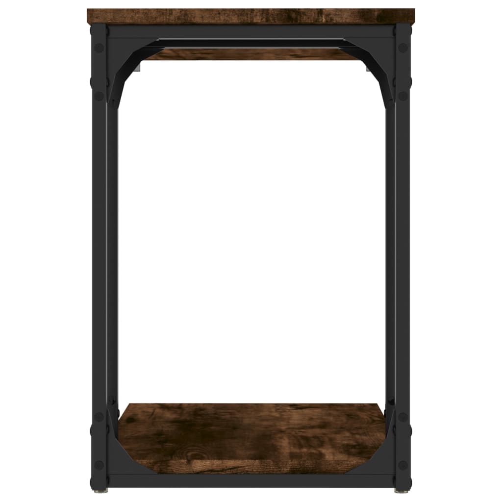 vidaXL Side Table Smoked Oak 50x35x52 cm Engineered Wood