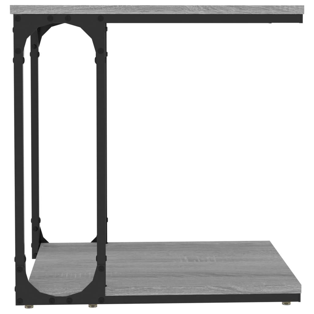 vidaXL Side Table Grey Sonoma 50x35x52 cm Engineered Wood