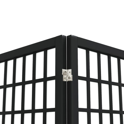 vidaXL Folding 3-Panel Room Divider Japanese Style 120x170 cm Black