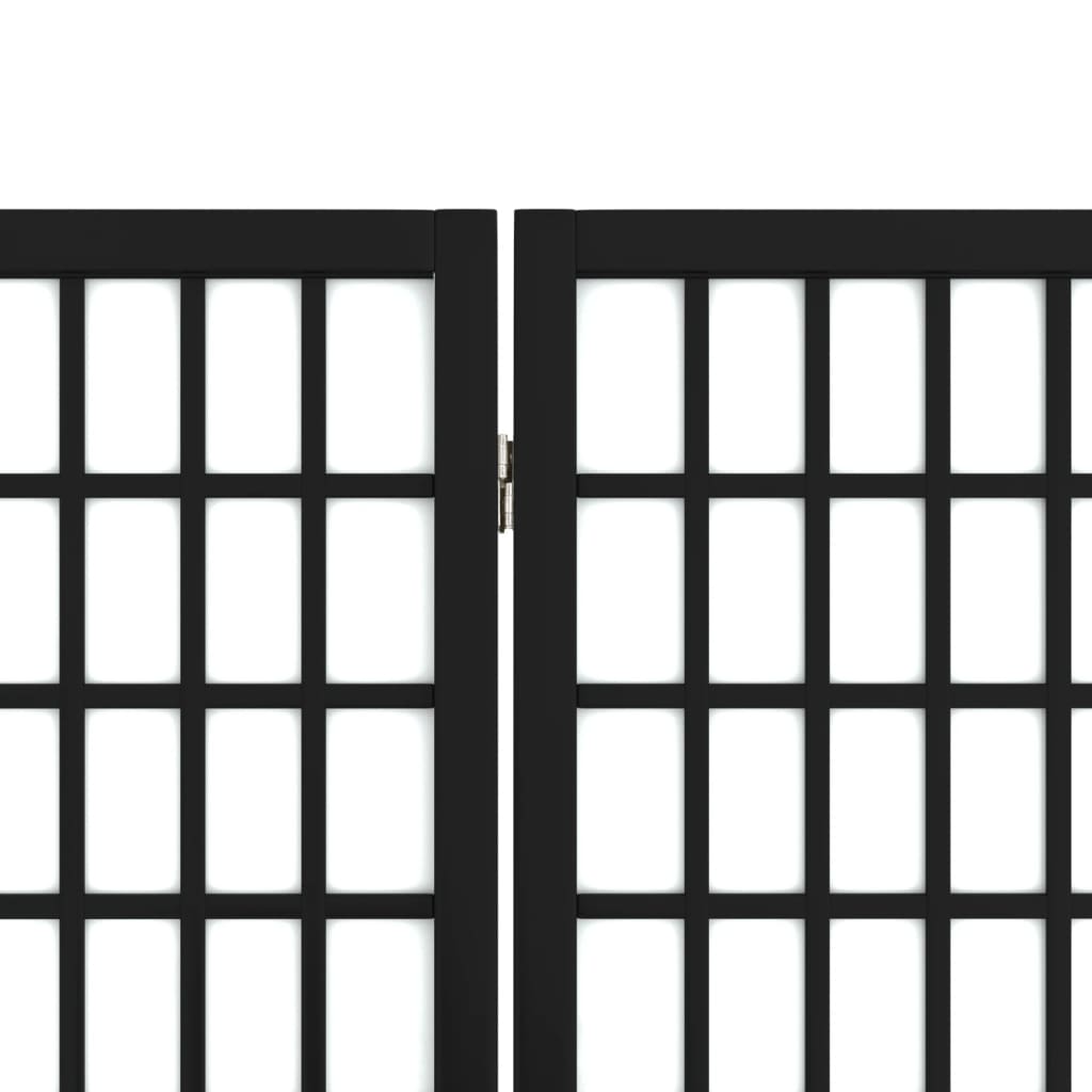 vidaXL Folding 3-Panel Room Divider Japanese Style 120x170 cm Black