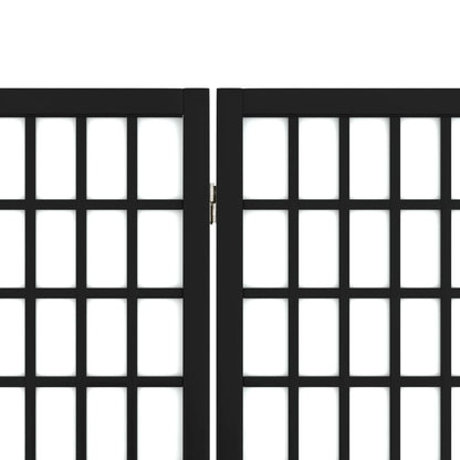 vidaXL Folding 3-Panel Room Divider Japanese Style 120x170 cm Black