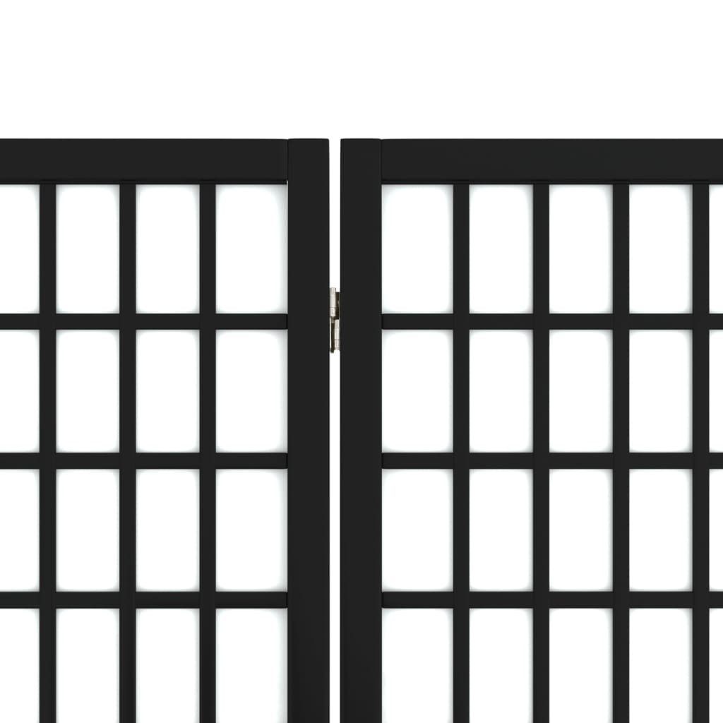 vidaXL Folding 6-Panel Room Divider Japanese Style 240x170 cm Black