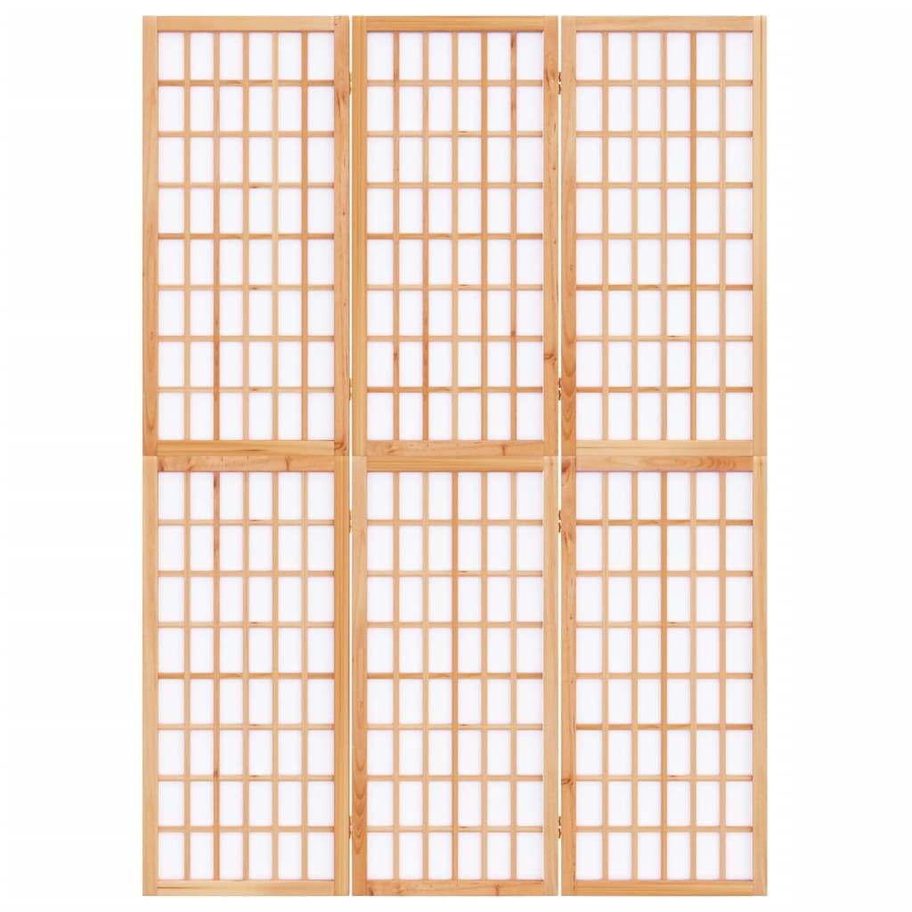 vidaXL Folding 3-Panel Room Divider Japanese Style 120x170 cm