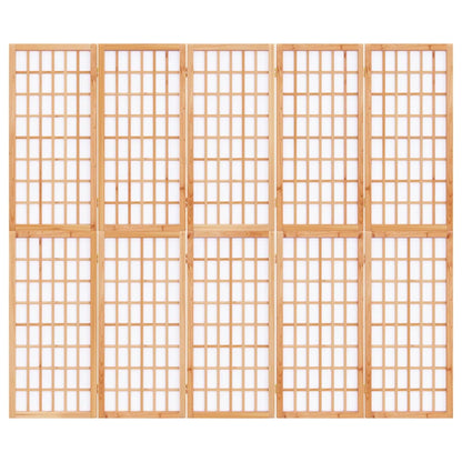 vidaXL Folding 5-Panel Room Divider Japanese Style 200x170 cm