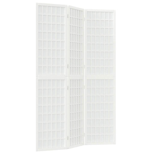 vidaXL Folding 3-Panel Room Divider Japanese Style 120x170 cm White