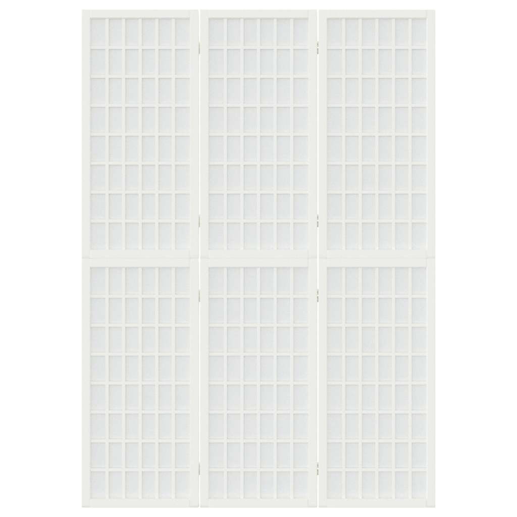 vidaXL Folding 3-Panel Room Divider Japanese Style 120x170 cm White
