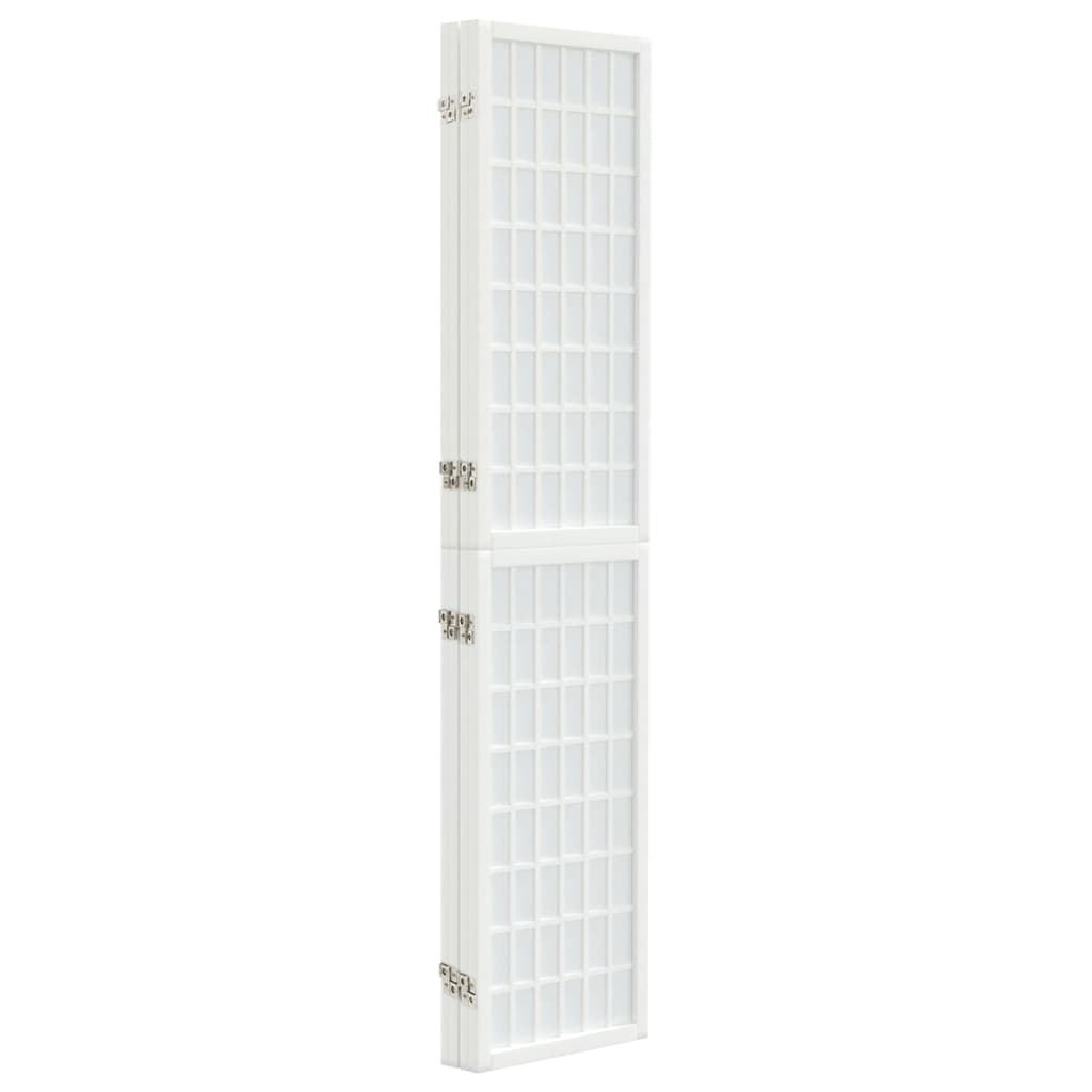 vidaXL Folding 4-Panel Room Divider Japanese Style 160x170 cm White