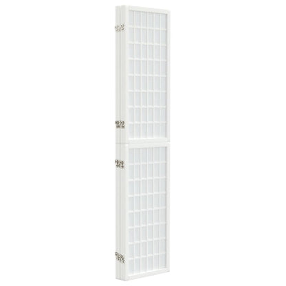 vidaXL Folding 4-Panel Room Divider Japanese Style 160x170 cm White