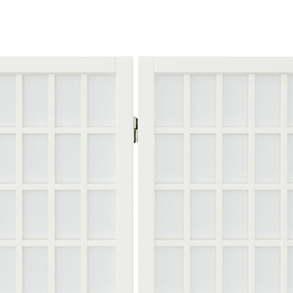 vidaXL Folding 4-Panel Room Divider Japanese Style 160x170 cm White