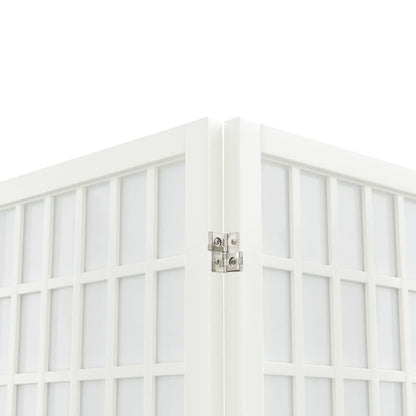 vidaXL Folding 4-Panel Room Divider Japanese Style 160x170 cm White