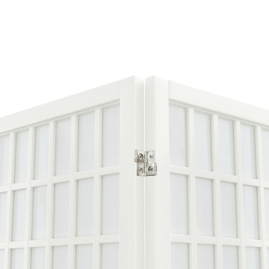 vidaXL Folding 6-Panel Room Divider Japanese Style 240x170 cm White