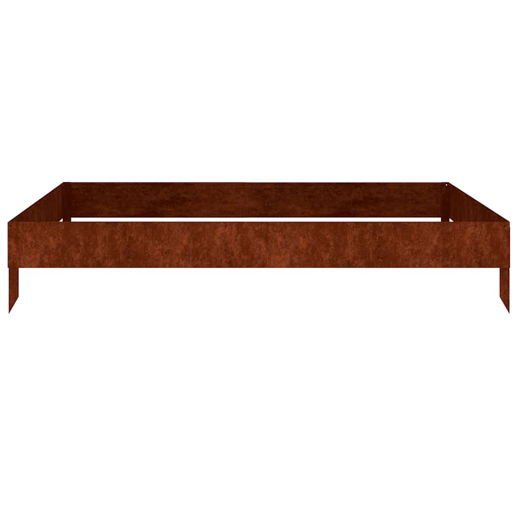 vidaXL Garden Raised Bed 100x100x18.5 cm Corten Steel
