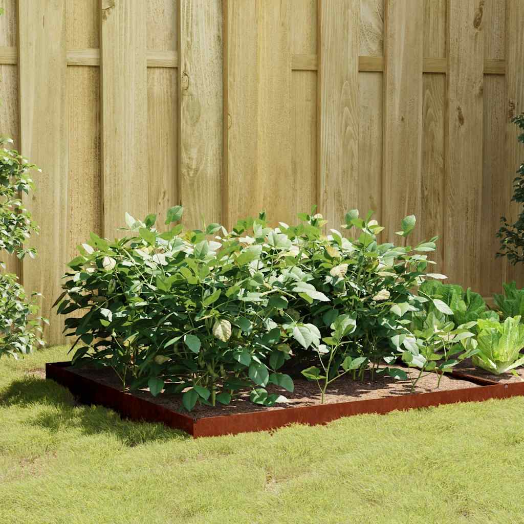 vidaXL Garden Raised Bed 100x100x18.5 cm Corten Steel