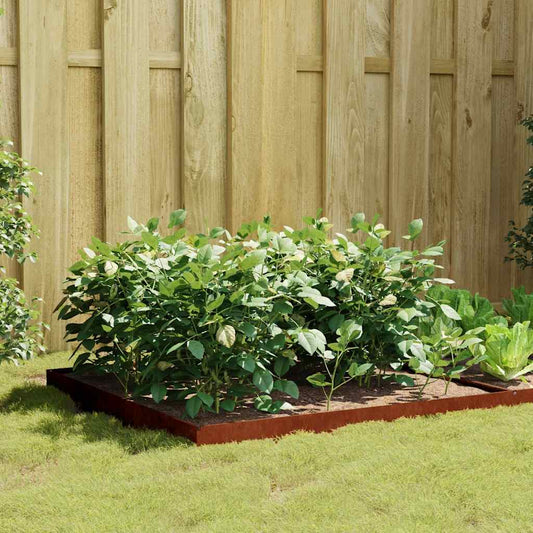 vidaXL Garden Raised Bed 100x100x18.5 cm Corten Steel