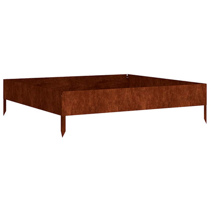 824514 vidaXL Garden Raised Bed 100x100x26 cm Corten Steel