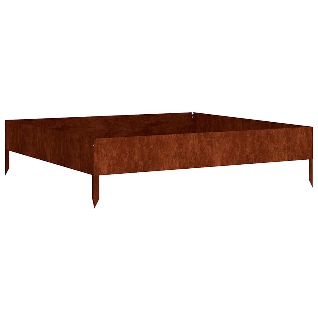 vidaXL Garden Raised Bed 100x100x26 cm Corten Steel