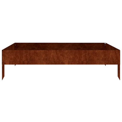 824514 vidaXL Garden Raised Bed 100x100x26 cm Corten Steel
