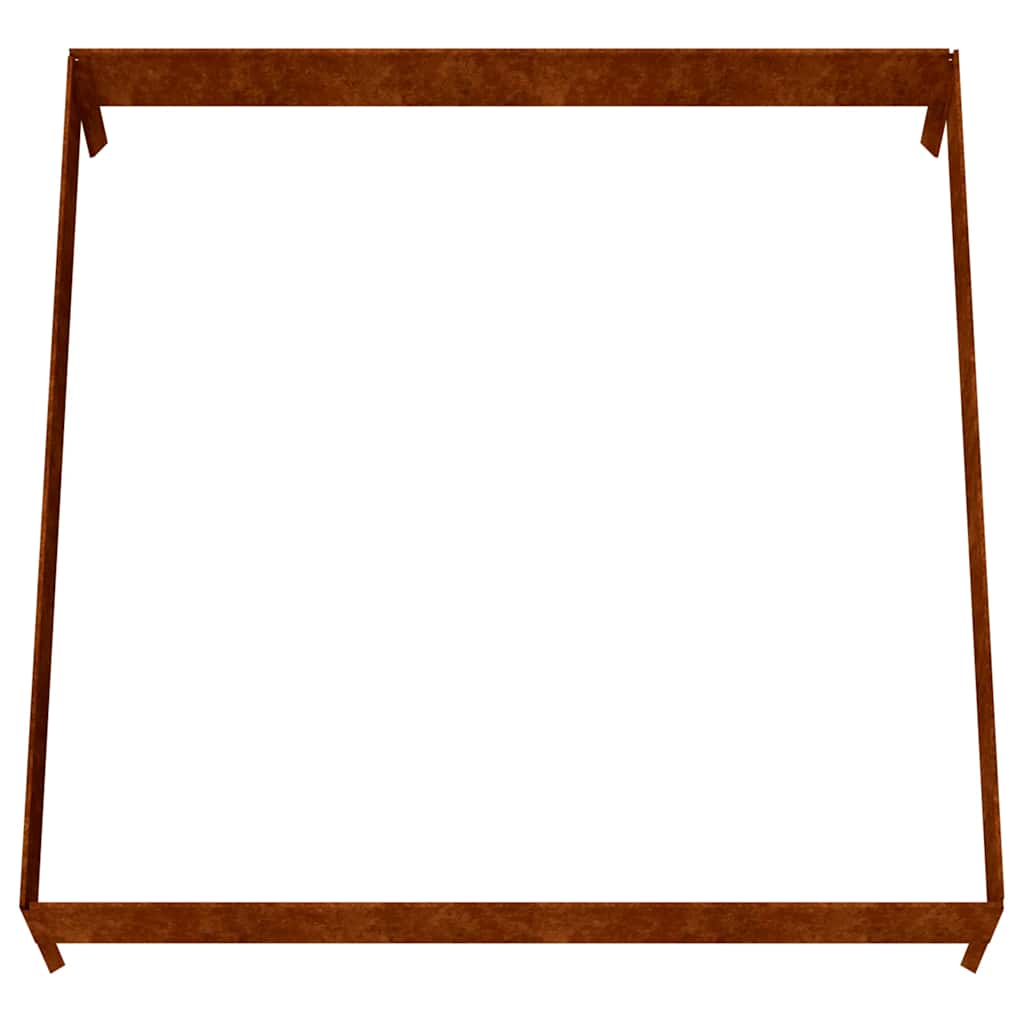 824514 vidaXL Garden Raised Bed 100x100x26 cm Corten Steel