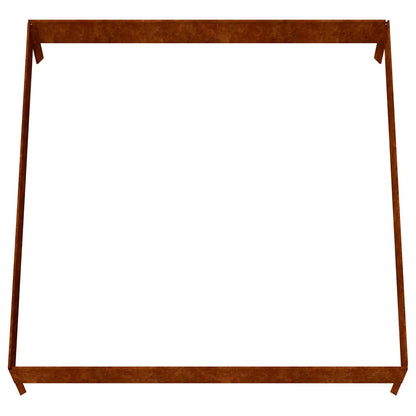 824514 vidaXL Garden Raised Bed 100x100x26 cm Corten Steel