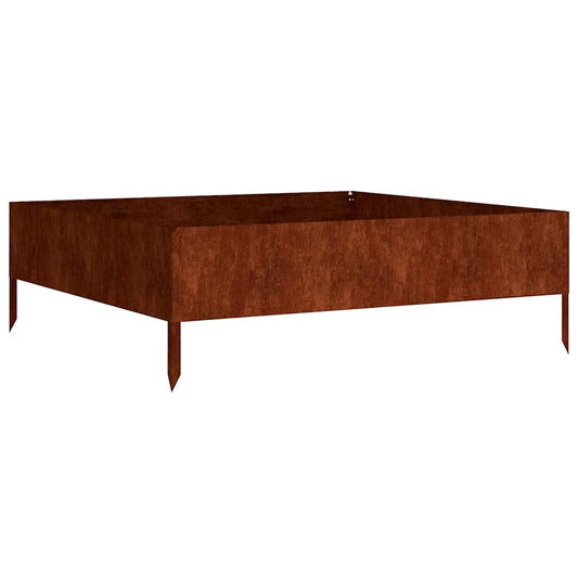 vidaXL Garden Raised Bed 100x100x33.5 cm Corten Steel