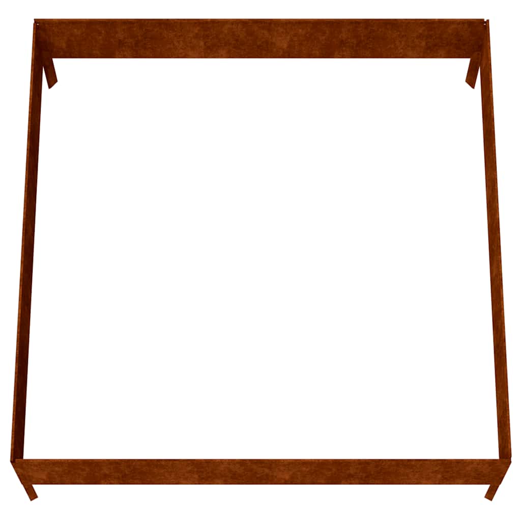 vidaXL Garden Raised Bed 100x100x33.5 cm Corten Steel